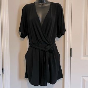 Solid Black Romper